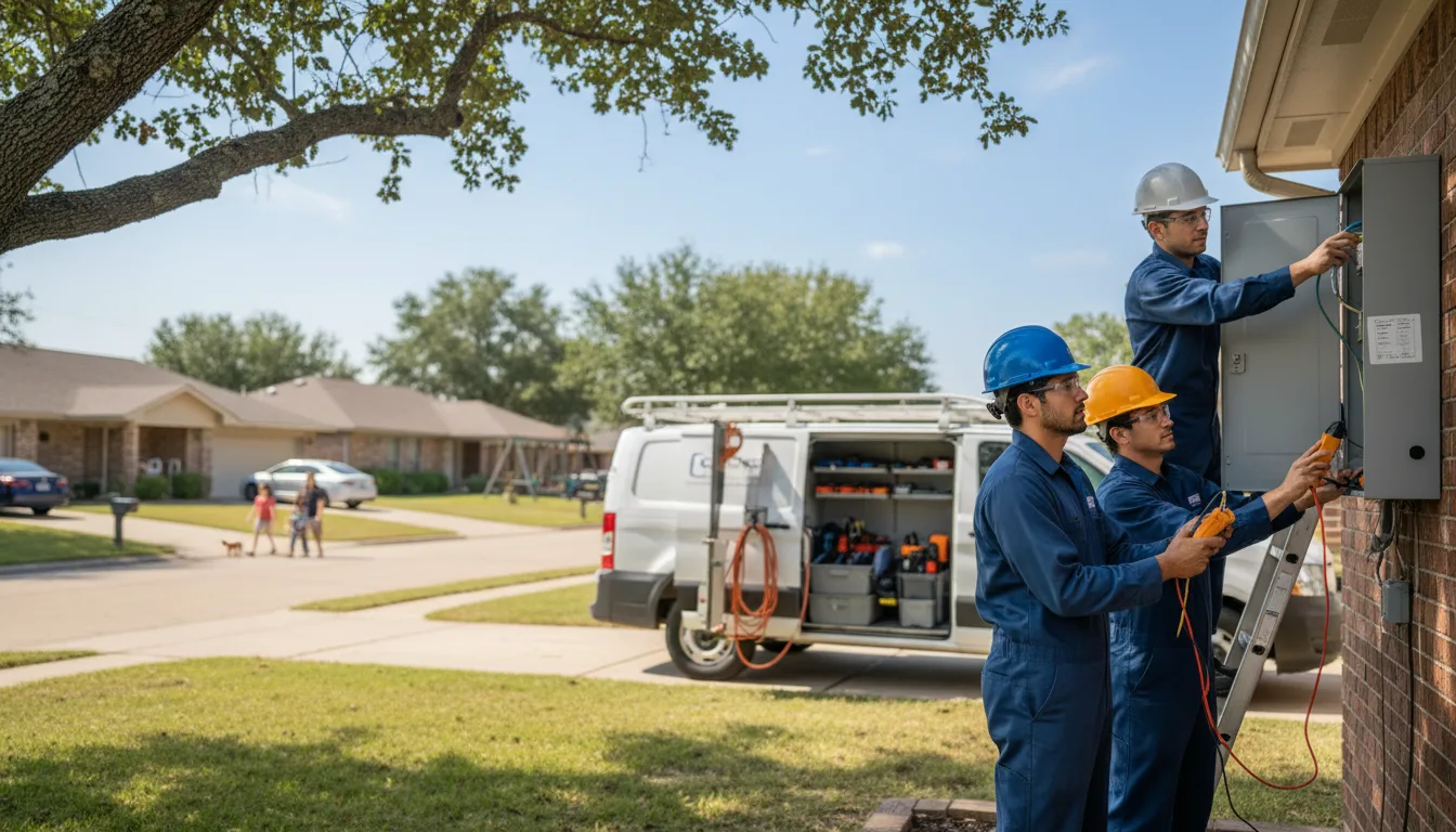 Certified electrician providing emergency electrical services in Laurel, IA
